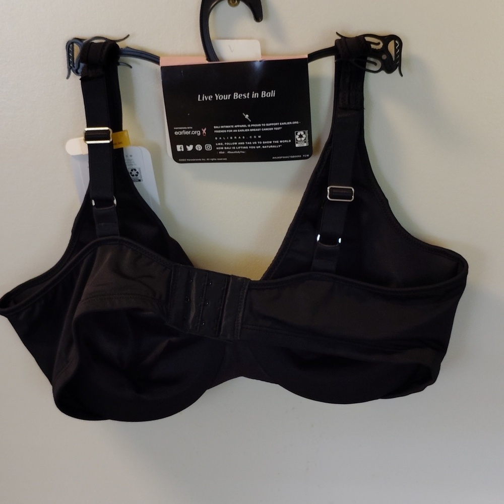 Bali Black Full Coverage Underwire Bra with Molded Cups - Picture 5 of 8